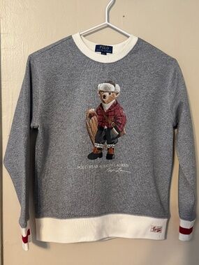 Polo Ralph Lauren Boys Sweatshirt with Bear Size 10-12.